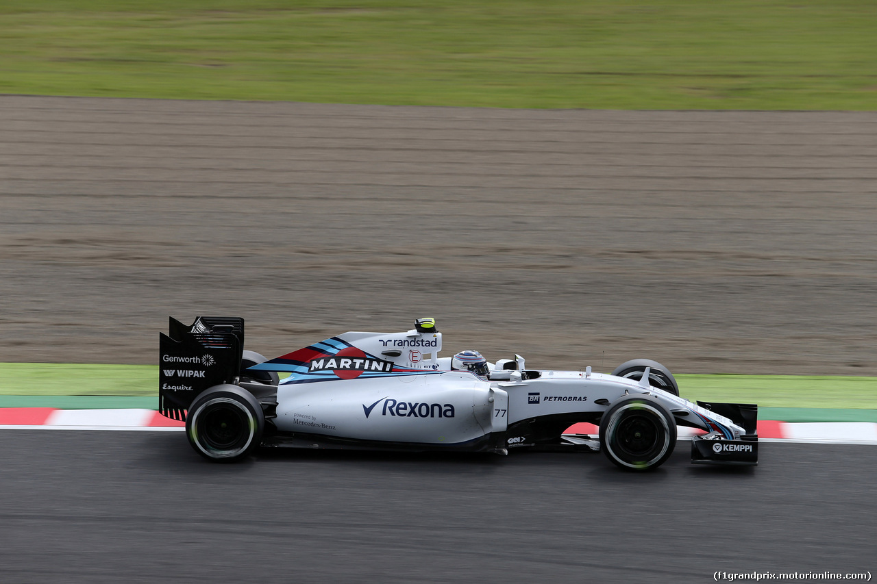 GP GIAPPONE, 26.09.2015 - Prove Libere 3, Valtteri Bottas (FIN) Williams F1 Team FW37