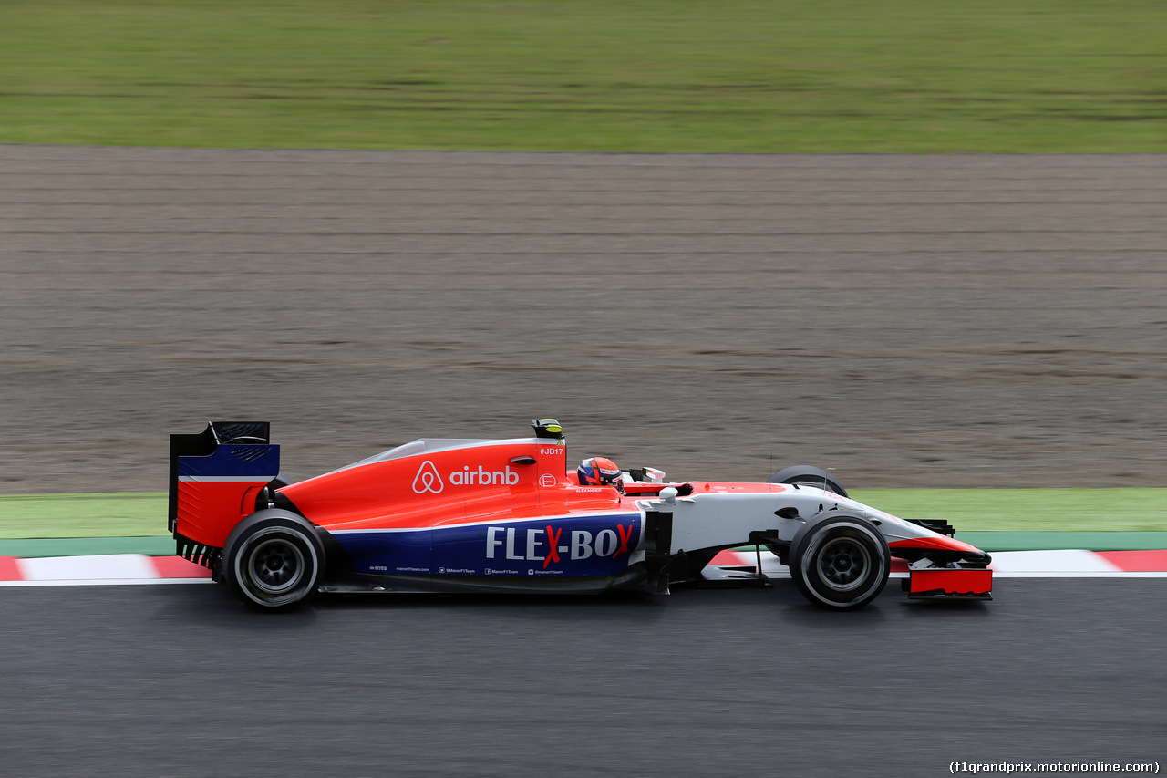 GP GIAPPONE, 26.09.2015 - Prove Libere 3, Alexander Rossi (USA) Manor Marussia F1 Team