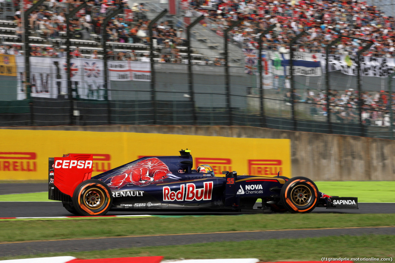 GP GIAPPONE, 26.09.2015 - Qualifiche, Carlos Sainz Jr (ESP) Scuderia Toro Rosso STR10