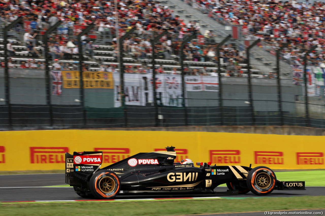 GP GIAPPONE, 26.09.2015 - Qualifiche, Romain Grosjean (FRA) Lotus F1 Team E23