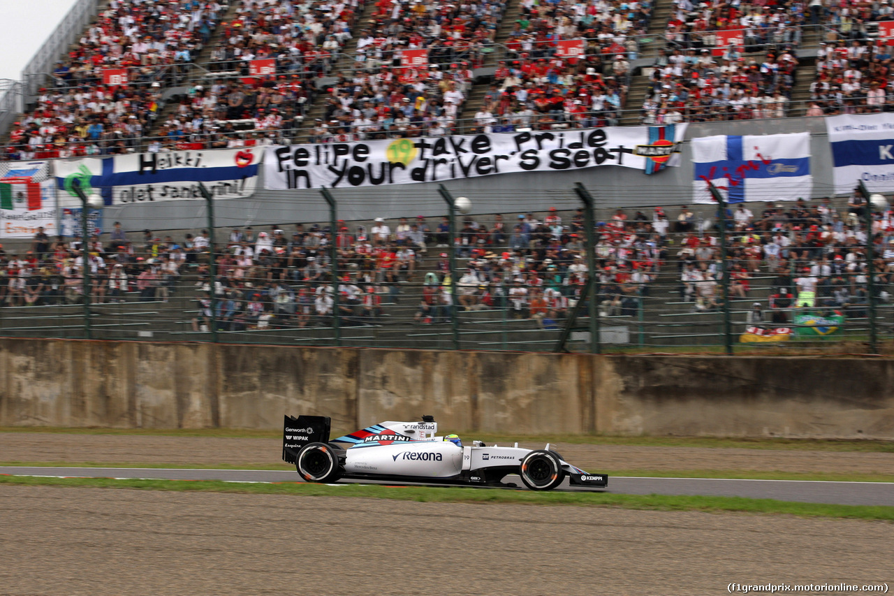 GP GIAPPONE, 26.09.2015 - Qualifiche, Felipe Massa (BRA) Williams F1 Team FW37