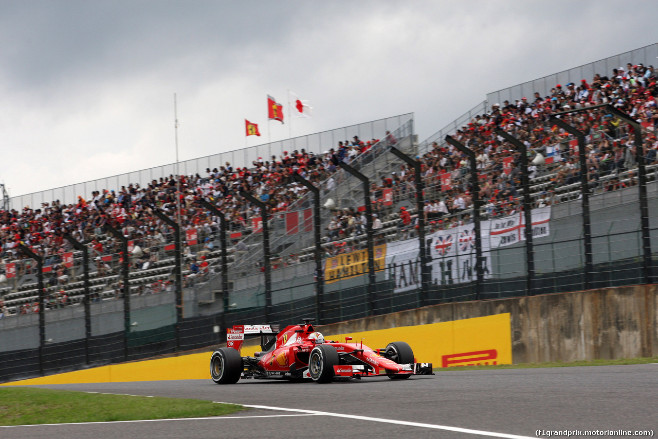 GP GIAPPONE, 26.09.2015 - Qualifiche, Sebastian Vettel (GER) Ferrari SF15-T