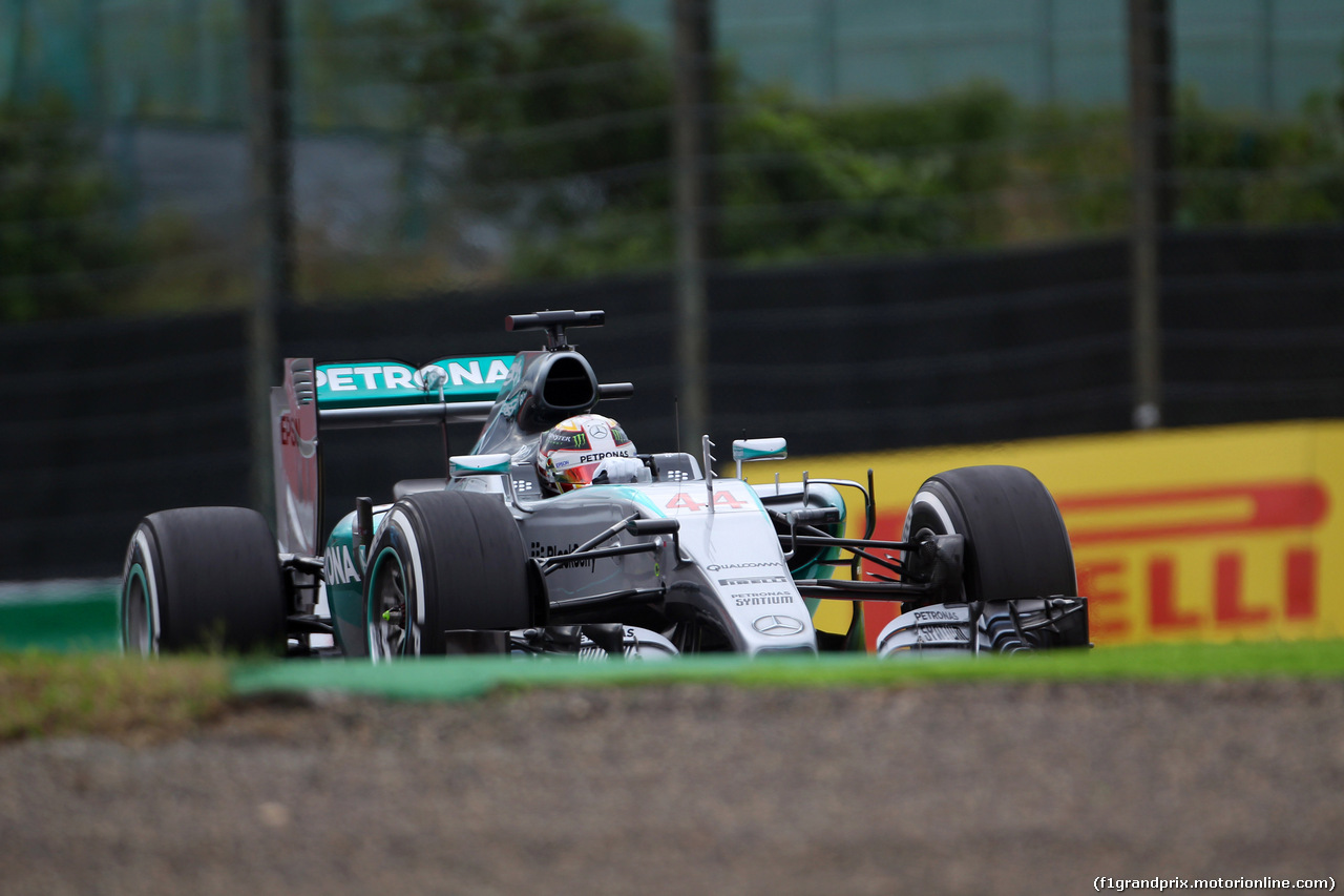 GP GIAPPONE, 26.09.2015 - Qualifiche, Lewis Hamilton (GBR) Mercedes AMG F1 W06