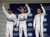 GP GIAPPONE, 26.09.2015 - Qualifiche, secondo Lewis Hamilton (GBR) Mercedes AMG F1 W06, Nico Rosberg (GER) Mercedes AMG F1 W06 pole position e terzo Valtteri Bottas (FIN) Williams F1 Team FW37