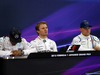 GP GIAPPONE, 26.09.2015 - Qualifiche, Conferenza Stampa, Lewis Hamilton (GBR) Mercedes AMG F1 W06, Nico Rosberg (GER) Mercedes AMG F1 W06 e Valtteri Bottas (FIN) Williams F1 Team FW37