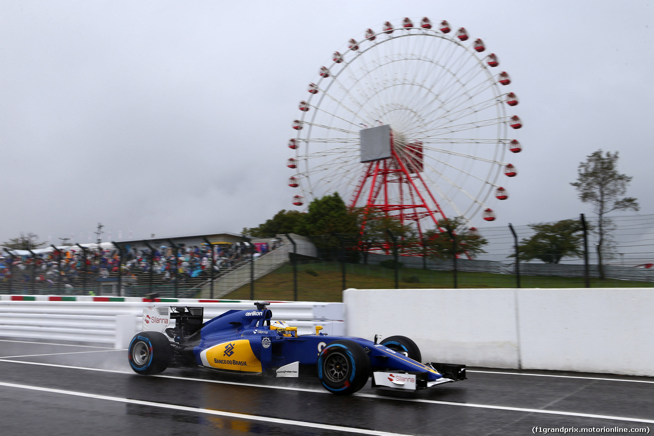 GP GIAPPONE, 25.09.2015 - Prove Libere 1, Marcus Ericsson (SUE) Sauber C34