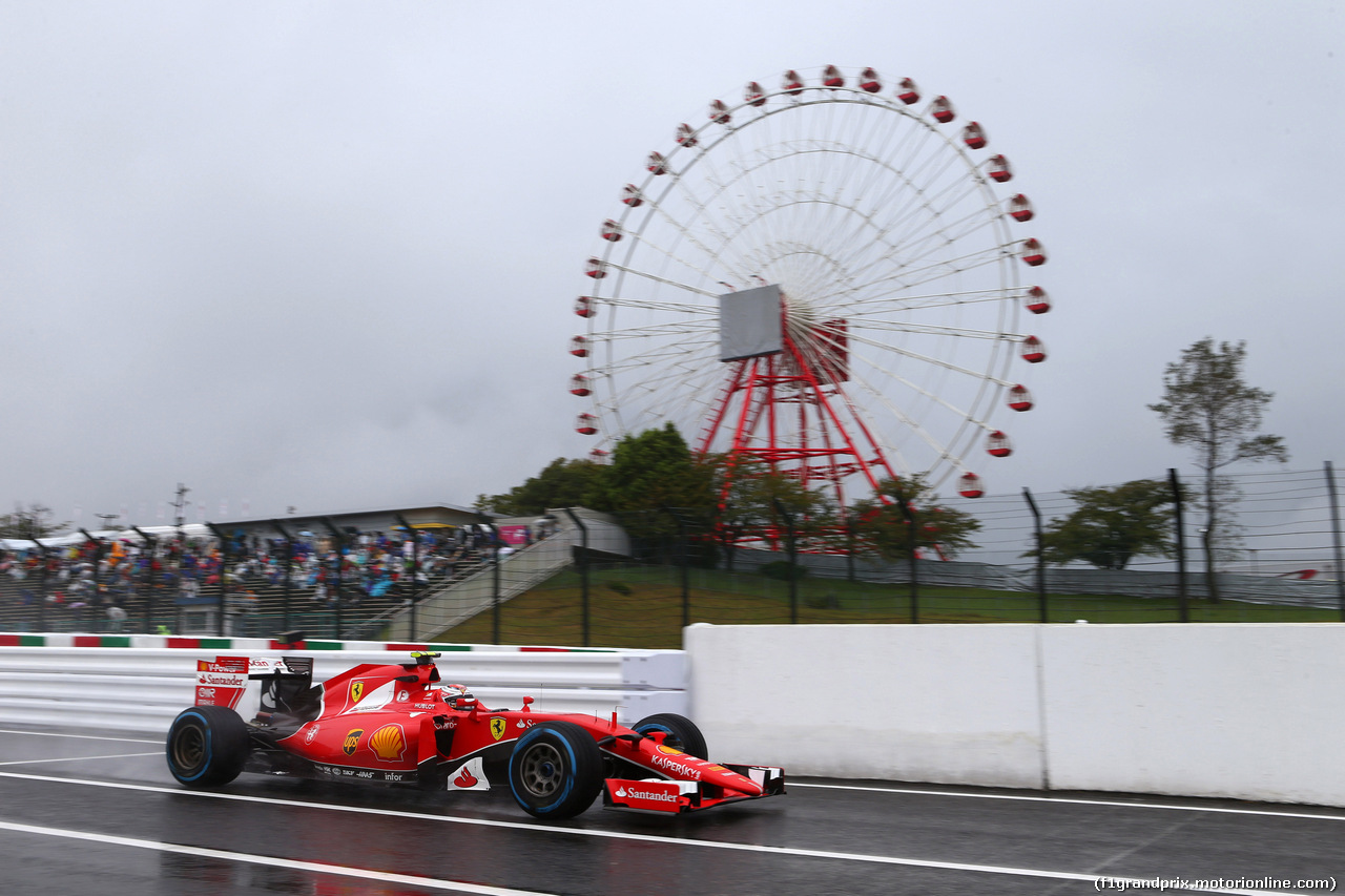 GP GIAPPONE, 25.09.2015 - Prove Libere 1, Kimi Raikkonen (FIN) Ferrari SF15-T