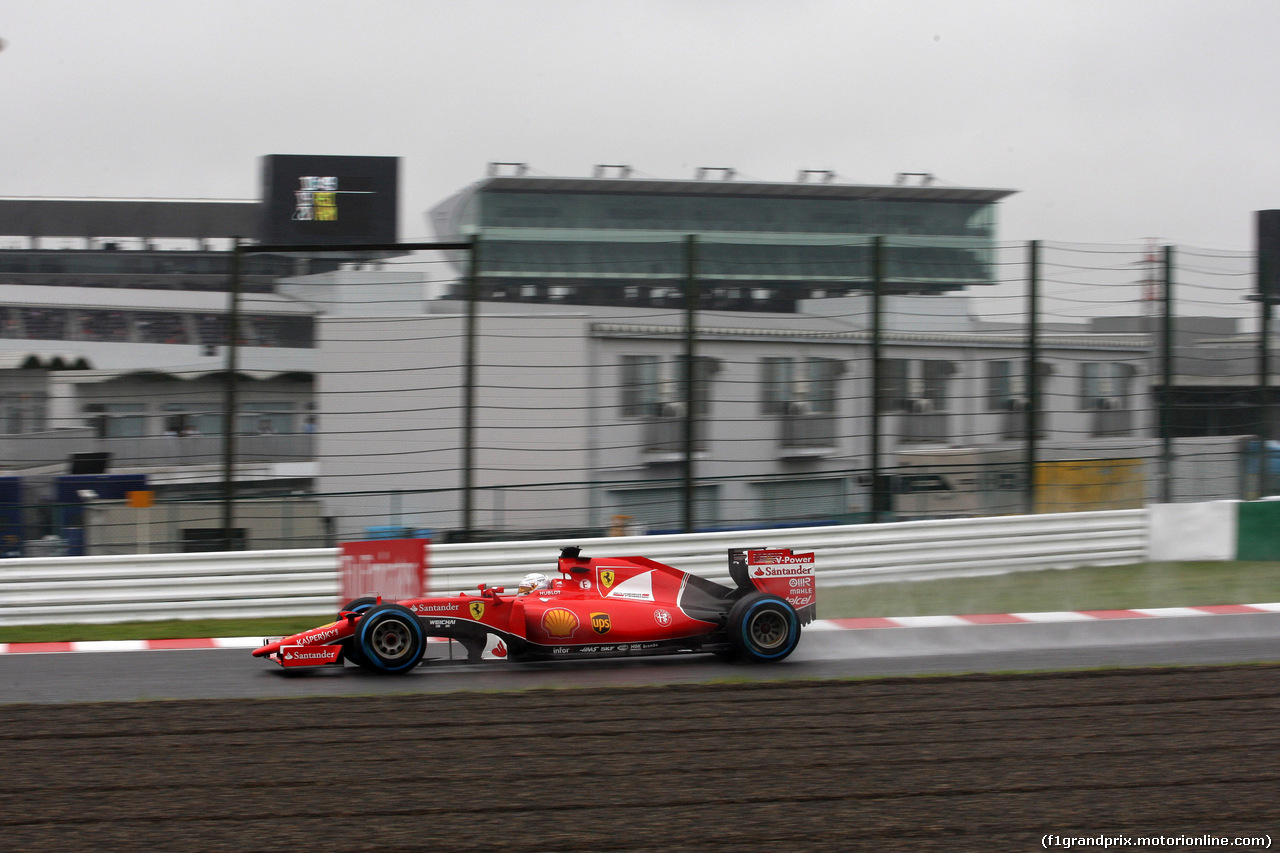 GP GIAPPONE, 25.09.2015 - Prove Libere 1, Sebastian Vettel (GER) Ferrari SF15-T