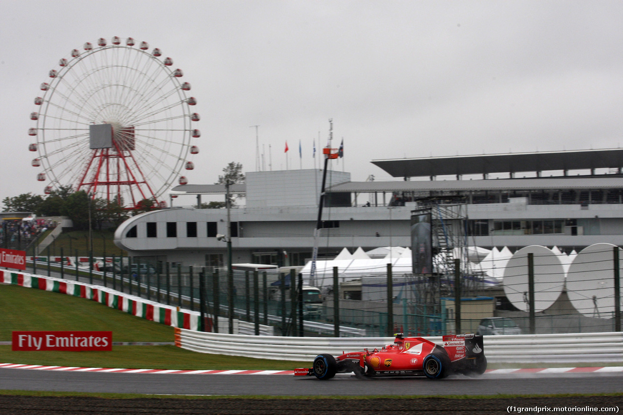 GP GIAPPONE, 25.09.2015 - Prove Libere 1, Kimi Raikkonen (FIN) Ferrari SF15-T