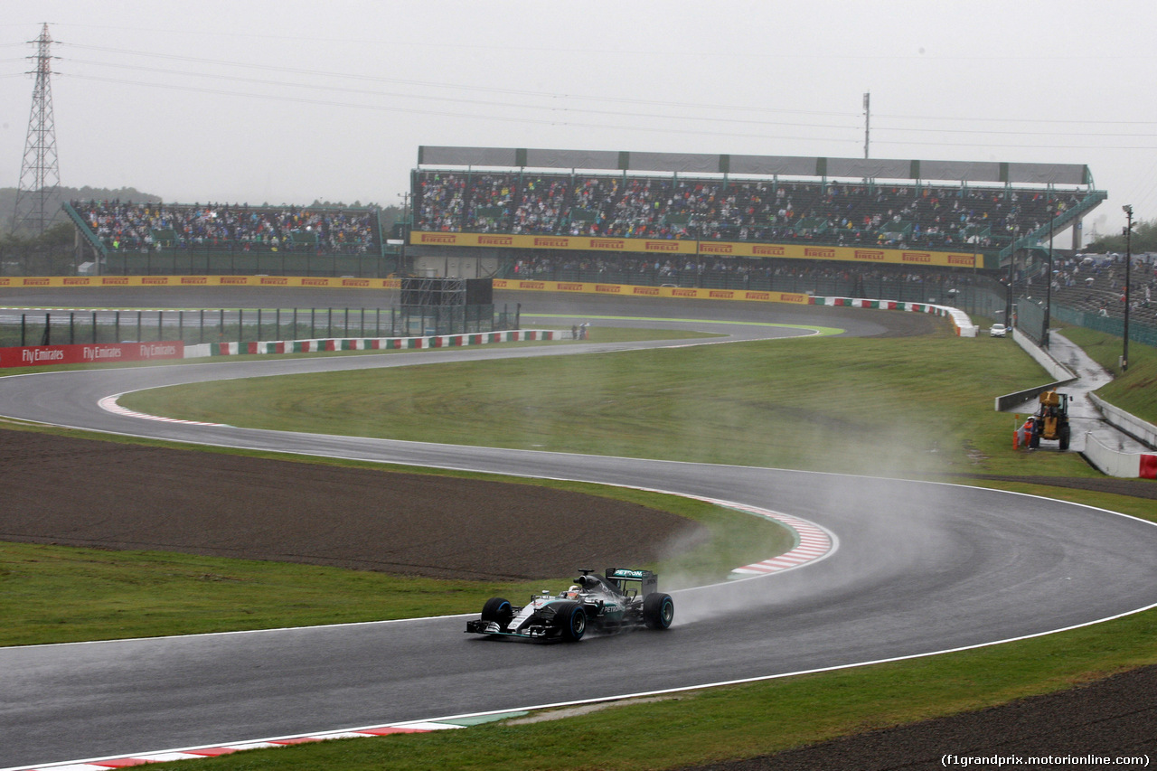 GP GIAPPONE, 25.09.2015 - Prove Libere 1, Lewis Hamilton (GBR) Mercedes AMG F1 W06