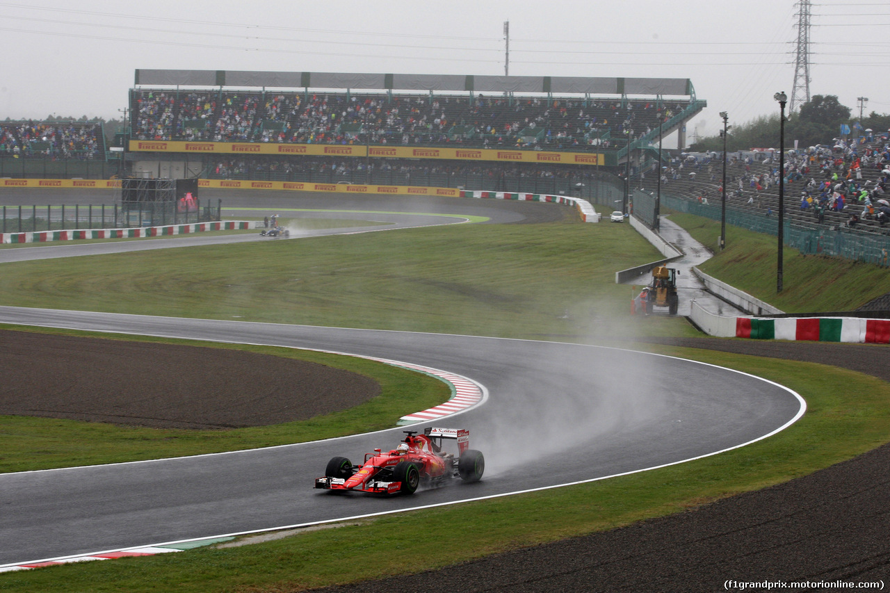 GP GIAPPONE, 25.09.2015 - Prove Libere 1, Sebastian Vettel (GER) Ferrari SF15-T