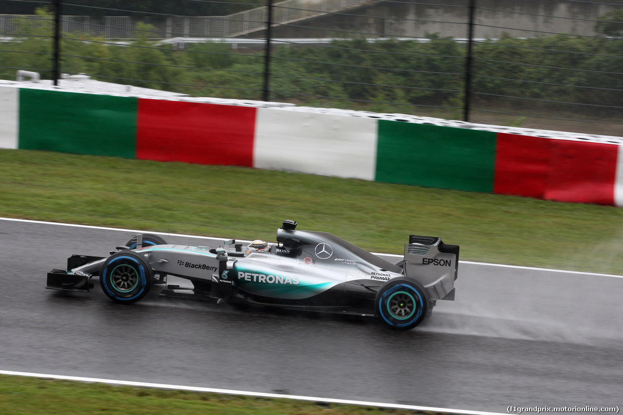 GP GIAPPONE, 25.09.2015 - Prove Libere 1, Lewis Hamilton (GBR) Mercedes AMG F1 W06