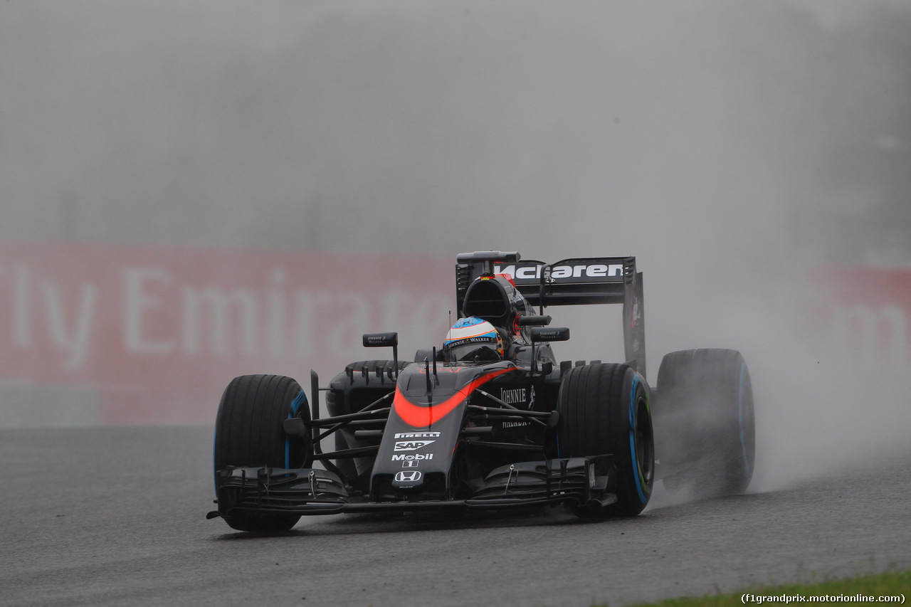 GP GIAPPONE, 25.09.2015 - Prove Libere 1, Fernando Alonso (ESP) McLaren Honda MP4-30