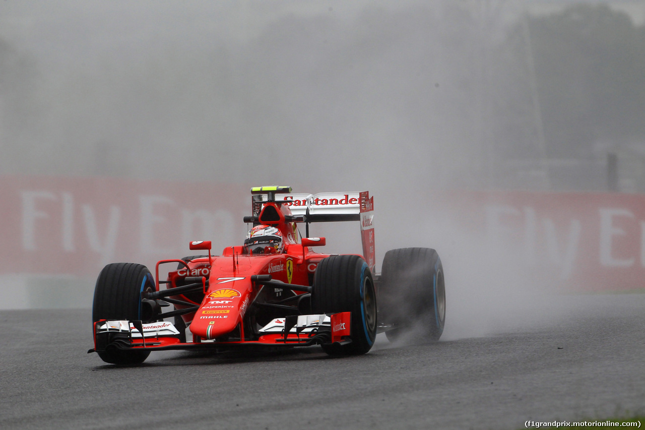 GP GIAPPONE, 25.09.2015 - Prove Libere 1, Kimi Raikkonen (FIN) Ferrari SF15-T