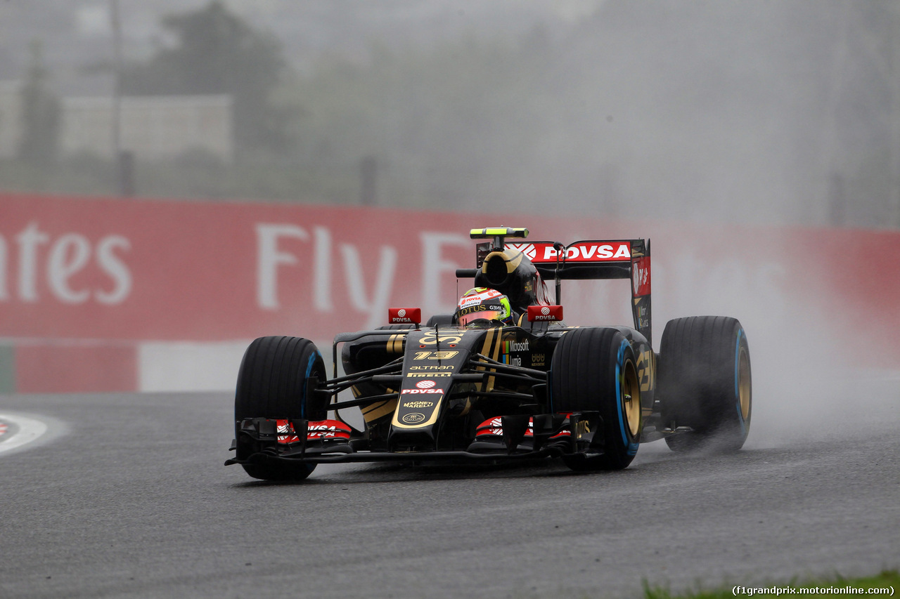 GP GIAPPONE, 25.09.2015 - Prove Libere 1, Pastor Maldonado (VEN) Lotus F1 Team E23