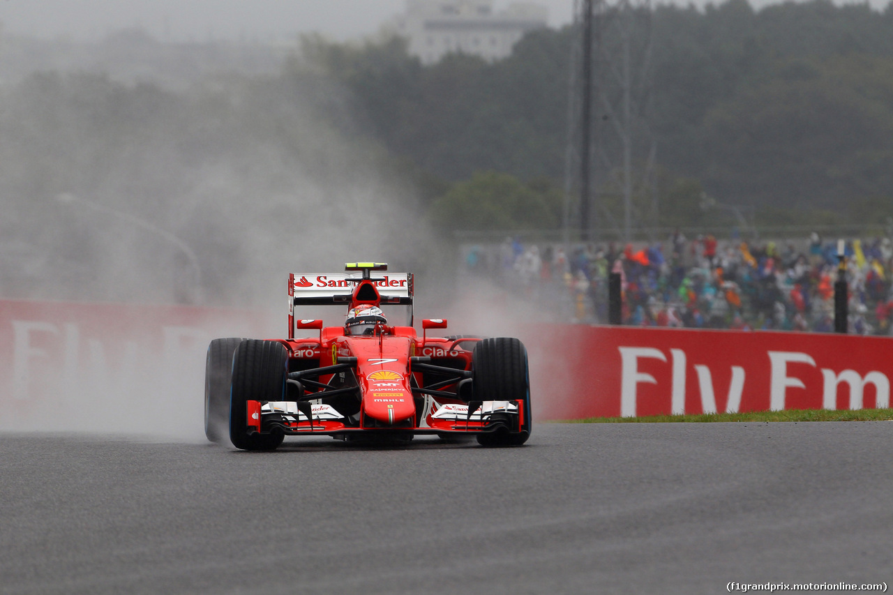 GP GIAPPONE, 25.09.2015 - Prove Libere 1, Kimi Raikkonen (FIN) Ferrari SF15-T