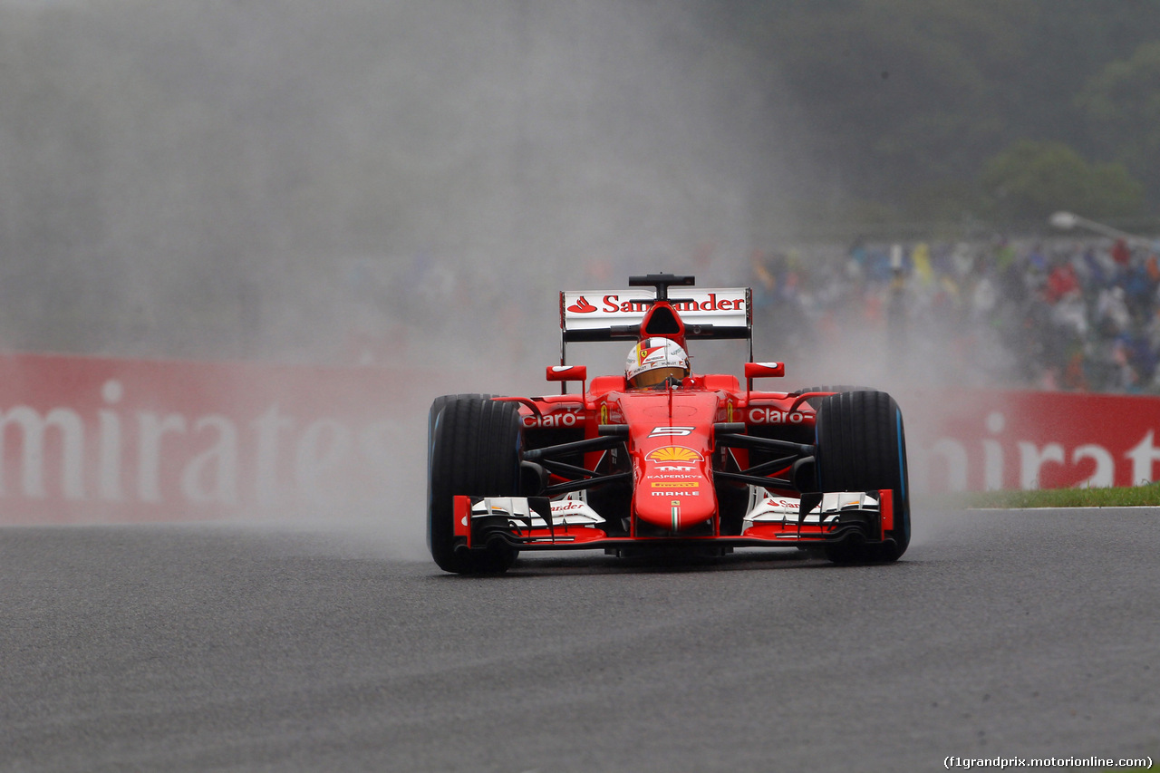 GP GIAPPONE, 25.09.2015 - Prove Libere 1, Sebastian Vettel (GER) Ferrari SF15-T