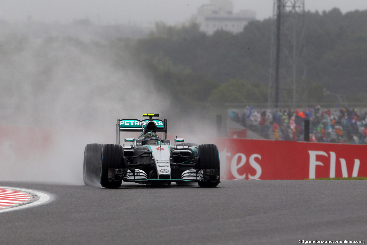 GP GIAPPONE, 25.09.2015 - Prove Libere 1, Nico Rosberg (GER) Mercedes AMG F1 W06