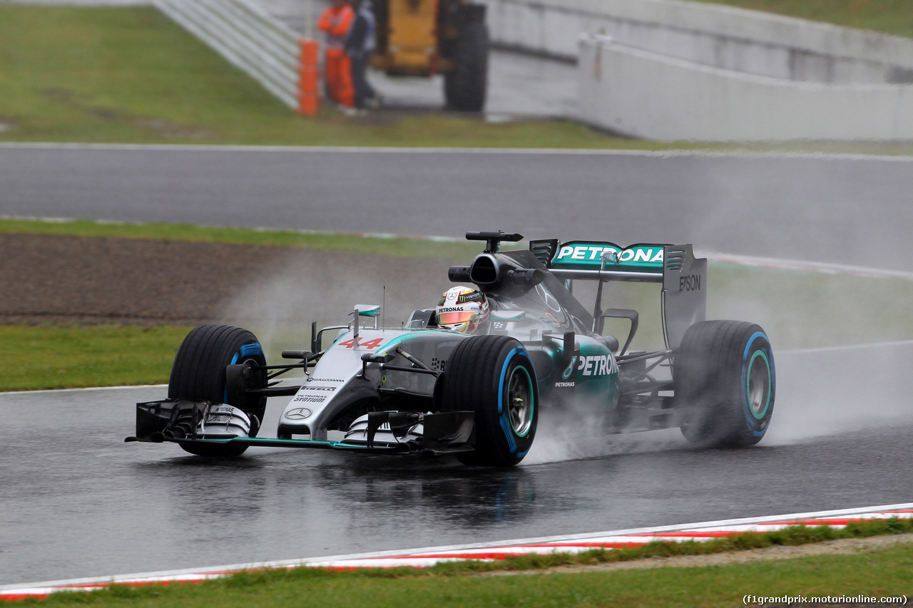 GP GIAPPONE, 25.09.2015 - Prove Libere 1, Lewis Hamilton (GBR) Mercedes AMG F1 W06