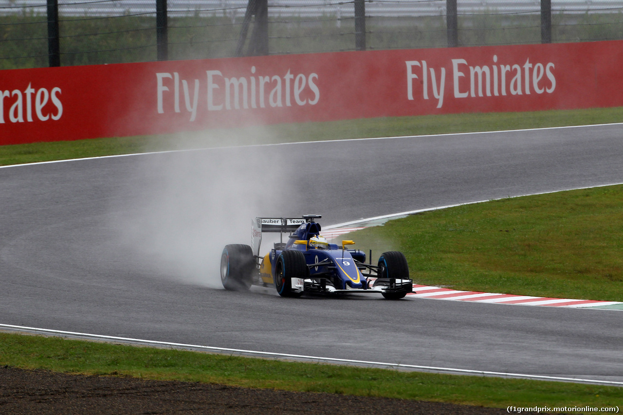 GP GIAPPONE, 25.09.2015 - Prove Libere 1, Marcus Ericsson (SUE) Sauber C34