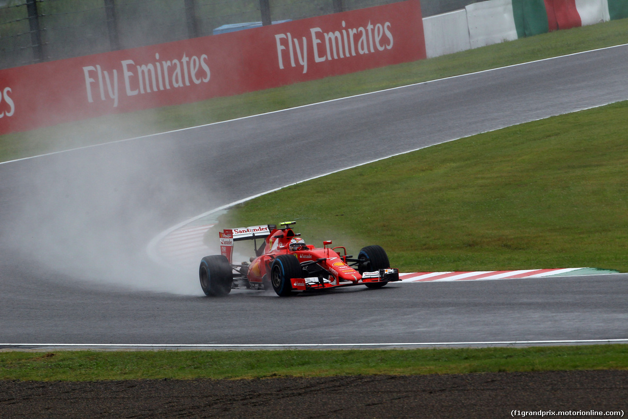 GP GIAPPONE, 25.09.2015 - Prove Libere 1, Kimi Raikkonen (FIN) Ferrari SF15-T