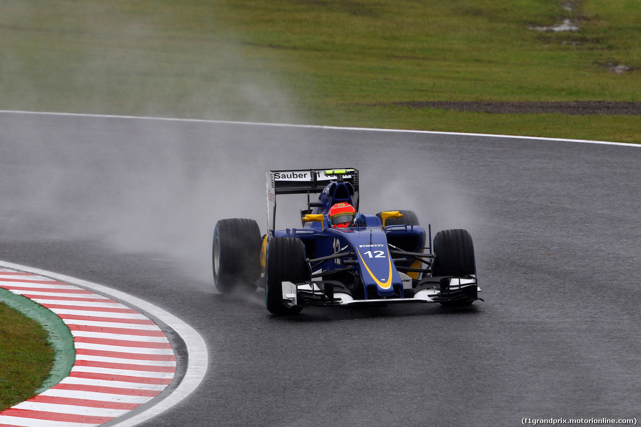 GP GIAPPONE, 25.09.2015 - Prove Libere 1, Felipe Nasr (BRA) Sauber C34