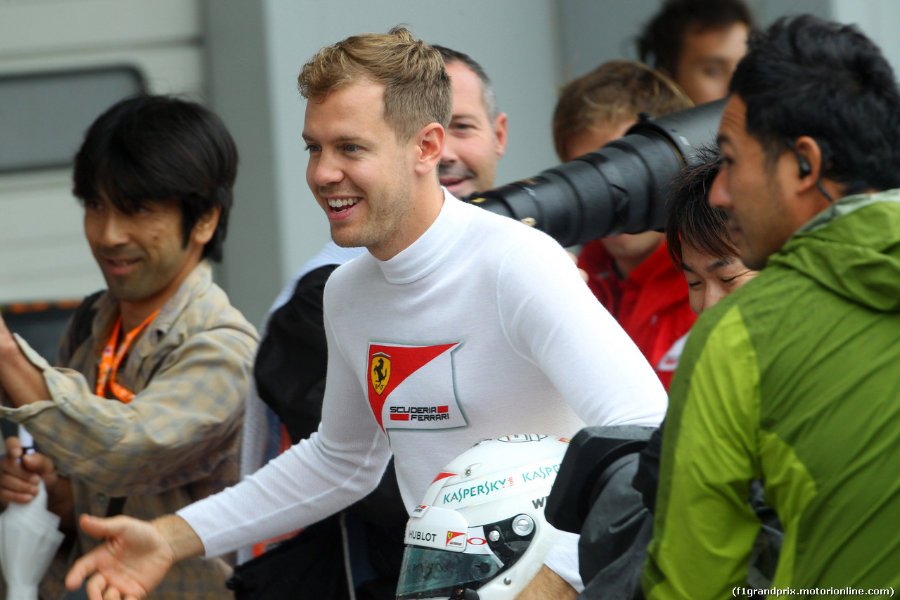 GP GIAPPONE, 25.09.2015 - Prove Libere 1, Sebastian Vettel (GER) Ferrari SF15-T