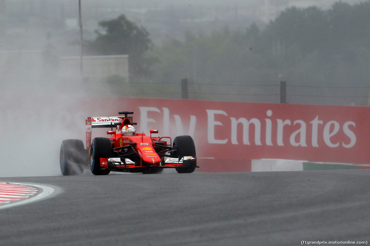 GP GIAPPONE, 25.09.2015 - Prove Libere 1, Sebastian Vettel (GER) Ferrari SF15-T