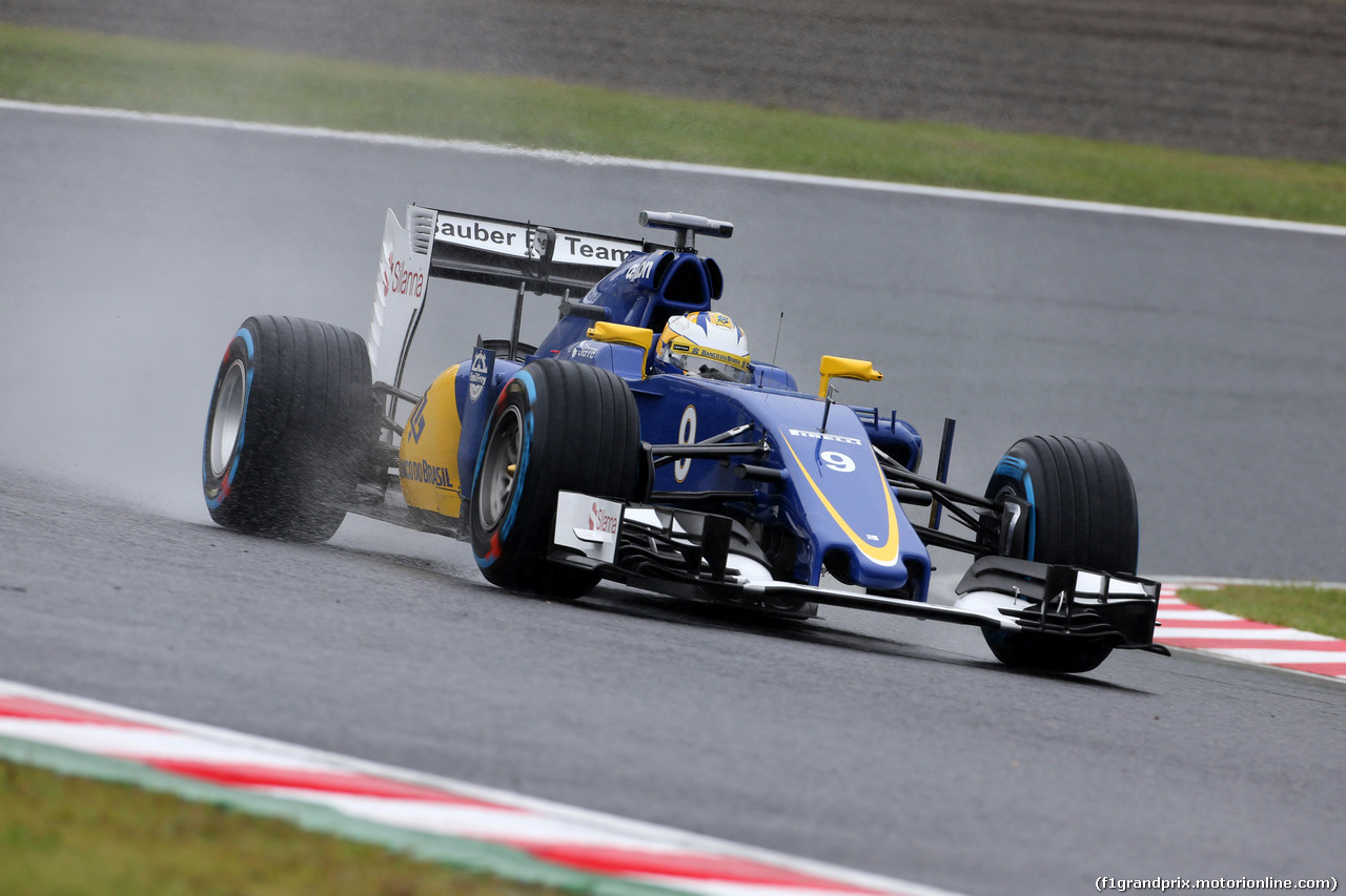 GP GIAPPONE, 25.09.2015 - Prove Libere 1, Marcus Ericsson (SUE) Sauber C34