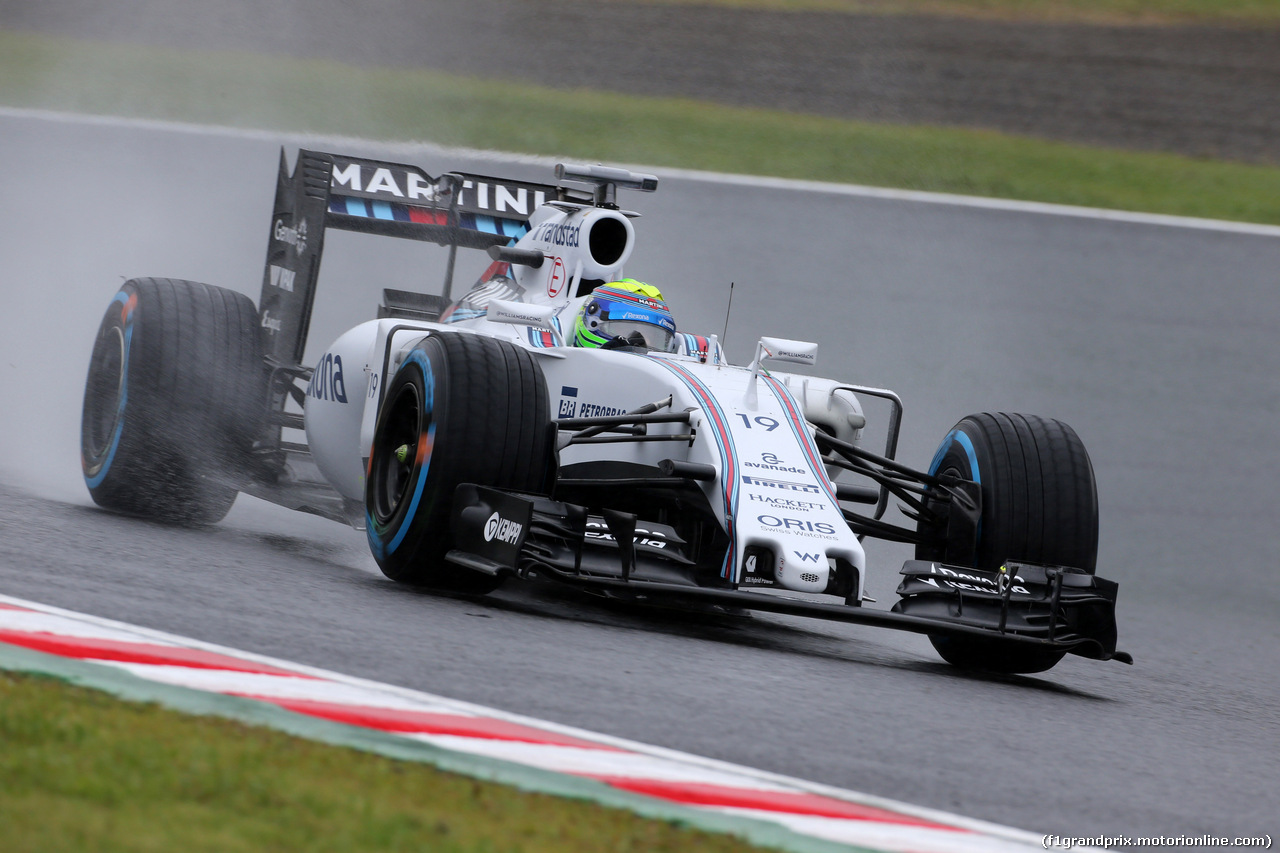 GP GIAPPONE, 25.09.2015 - Prove Libere 1, Felipe Massa (BRA) Williams F1 Team FW37