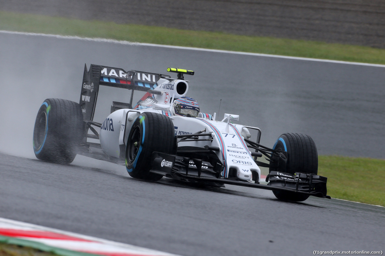 GP GIAPPONE, 25.09.2015 - Prove Libere 1, Valtteri Bottas (FIN) Williams F1 Team FW37