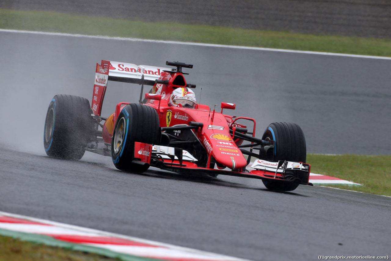 GP GIAPPONE, 25.09.2015 - Prove Libere 1, Sebastian Vettel (GER) Ferrari SF15-T