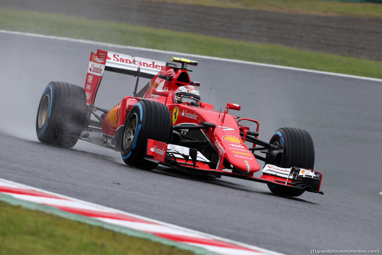 GP GIAPPONE, 25.09.2015 - Prove Libere 1, Kimi Raikkonen (FIN) Ferrari SF15-T