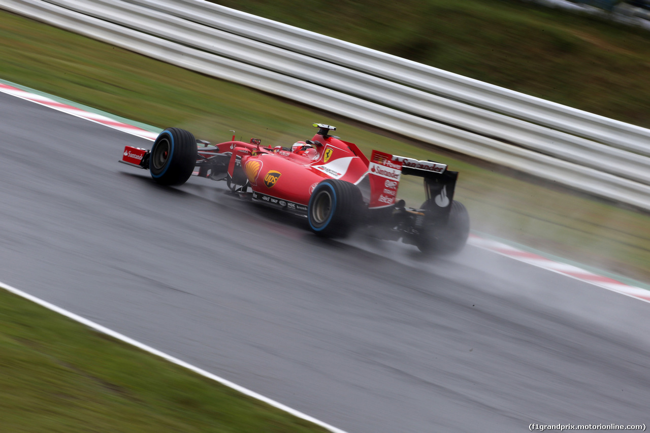 GP GIAPPONE, 25.09.2015 - Prove Libere 1, Kimi Raikkonen (FIN) Ferrari SF15-T