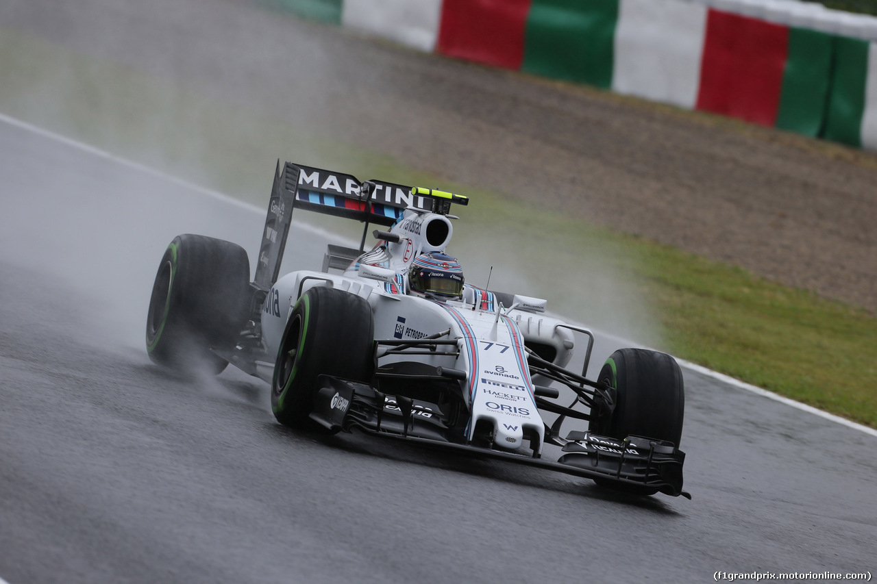 GP GIAPPONE, 25.09.2015 - Prove Libere 1, Valtteri Bottas (FIN) Williams F1 Team FW37