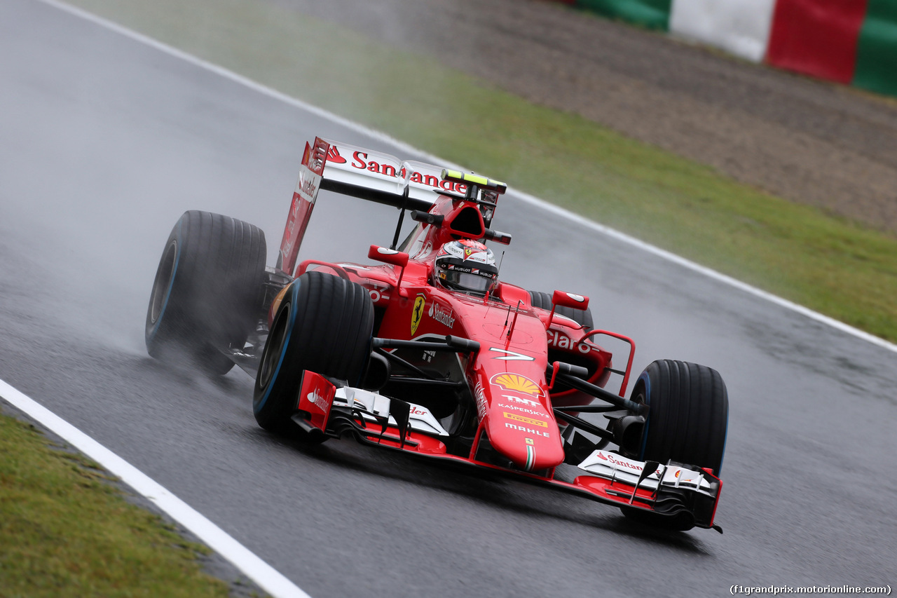 GP GIAPPONE, 25.09.2015 - Prove Libere 1, Kimi Raikkonen (FIN) Ferrari SF15-T