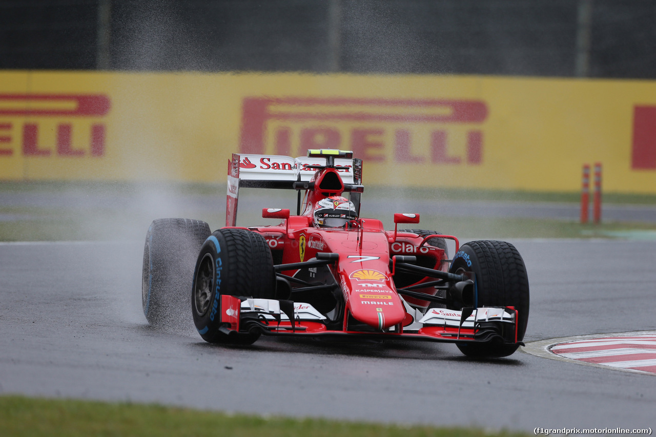 GP GIAPPONE, 25.09.2015 - Prove Libere 1, Kimi Raikkonen (FIN) Ferrari SF15-T
