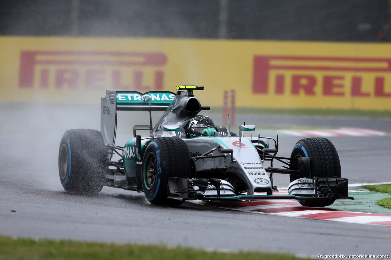 GP GIAPPONE, 25.09.2015 - Prove Libere 1, Nico Rosberg (GER) Mercedes AMG F1 W06