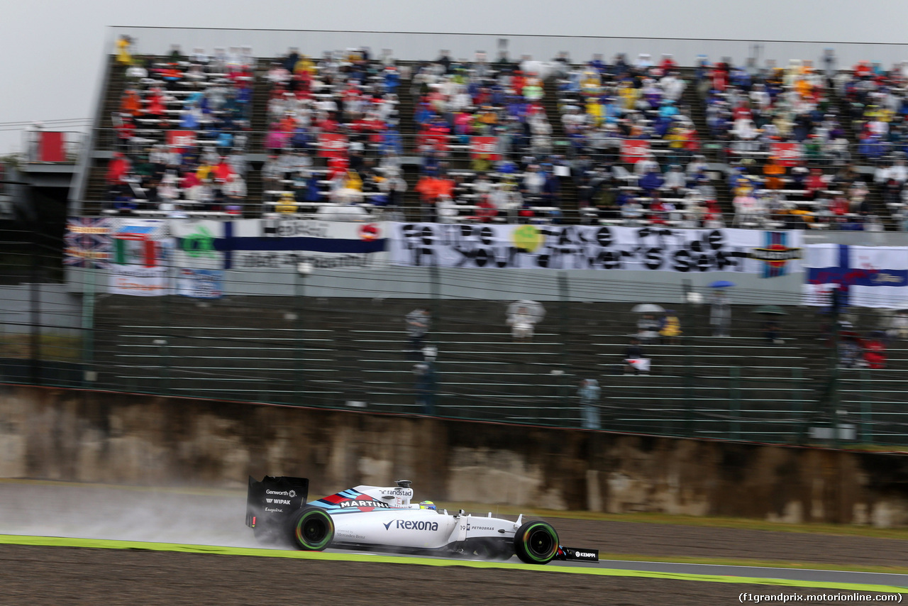 GP GIAPPONE, 25.09.2015 - Prove Libere 1, Felipe Massa (BRA) Williams F1 Team FW37