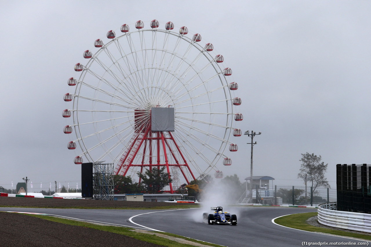 GP GIAPPONE, 25.09.2015 - Prove Libere 1, Marcus Ericsson (SUE) Sauber C34