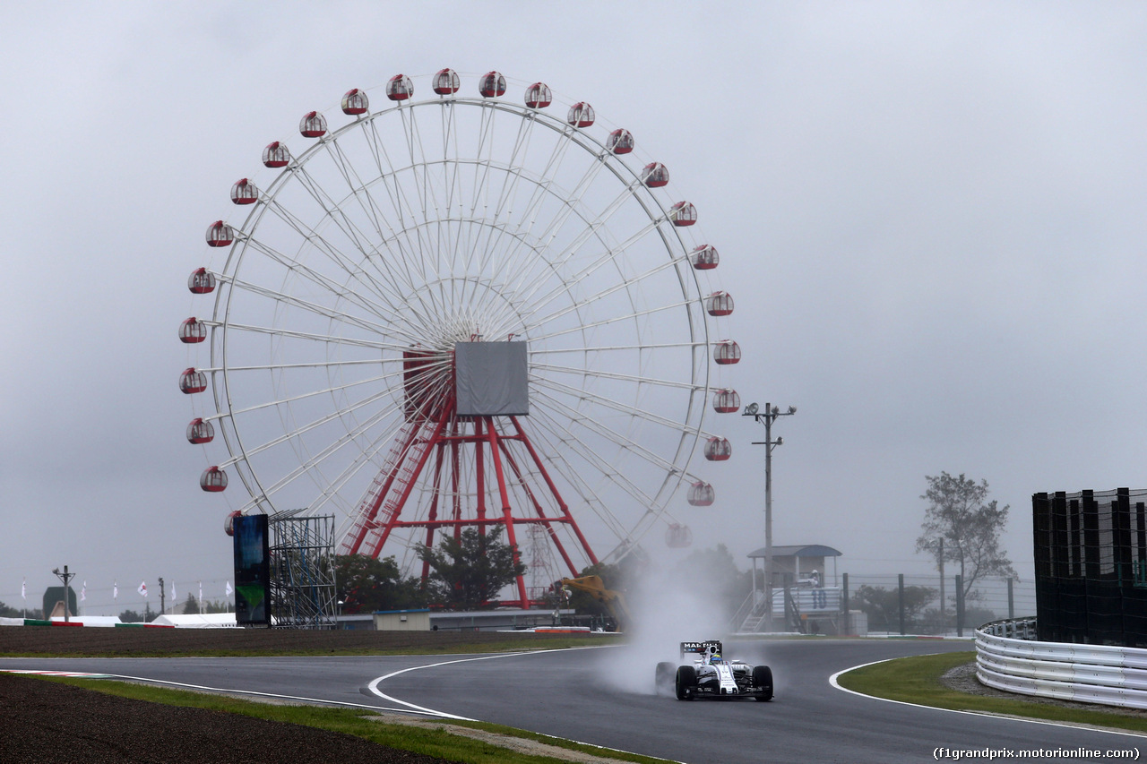GP GIAPPONE, 25.09.2015 - Prove Libere 1, Felipe Massa (BRA) Williams F1 Team FW37