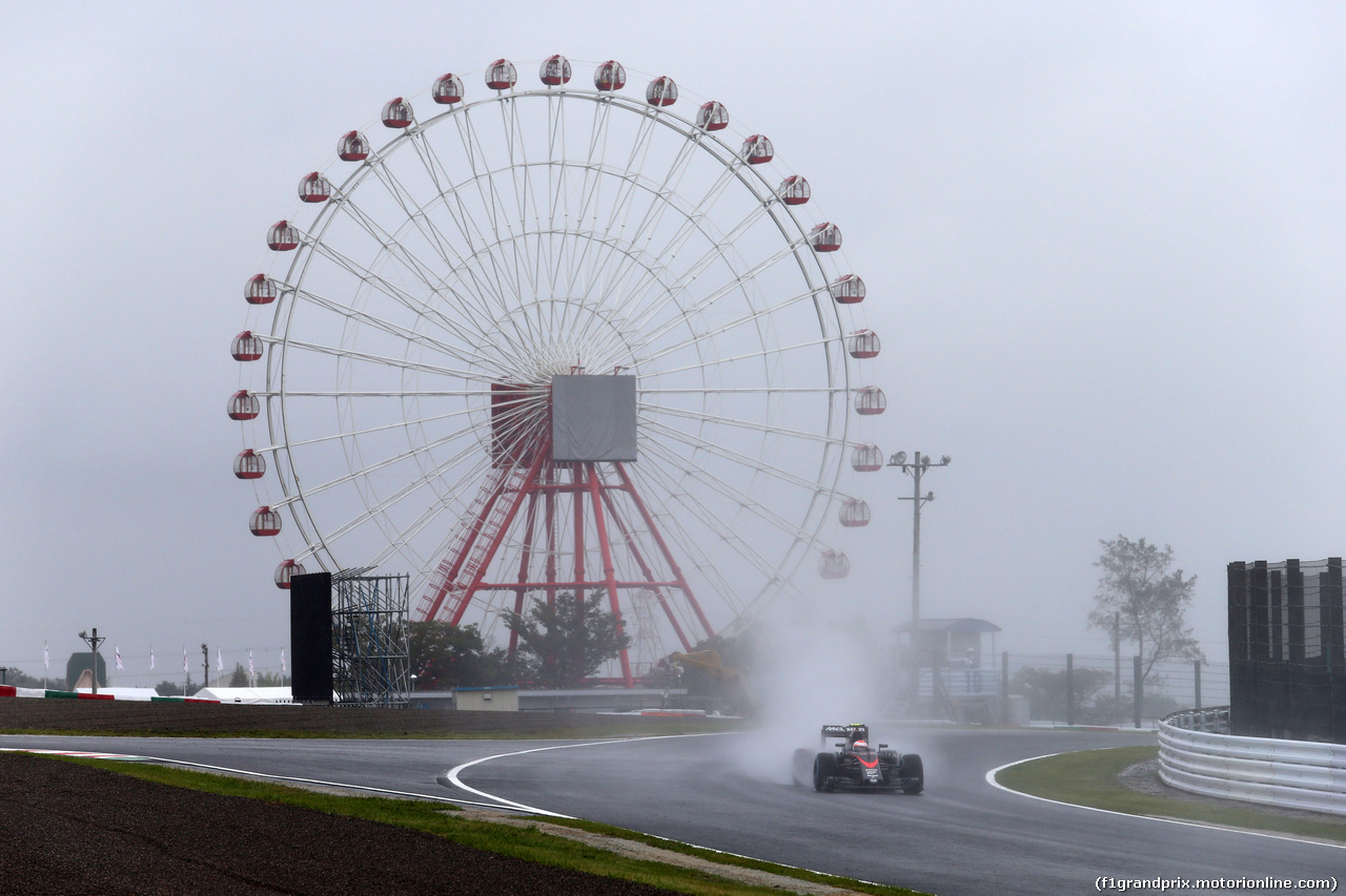 GP GIAPPONE, 25.09.2015 - Prove Libere 1, Jenson Button (GBR)  McLaren Honda MP4-30.