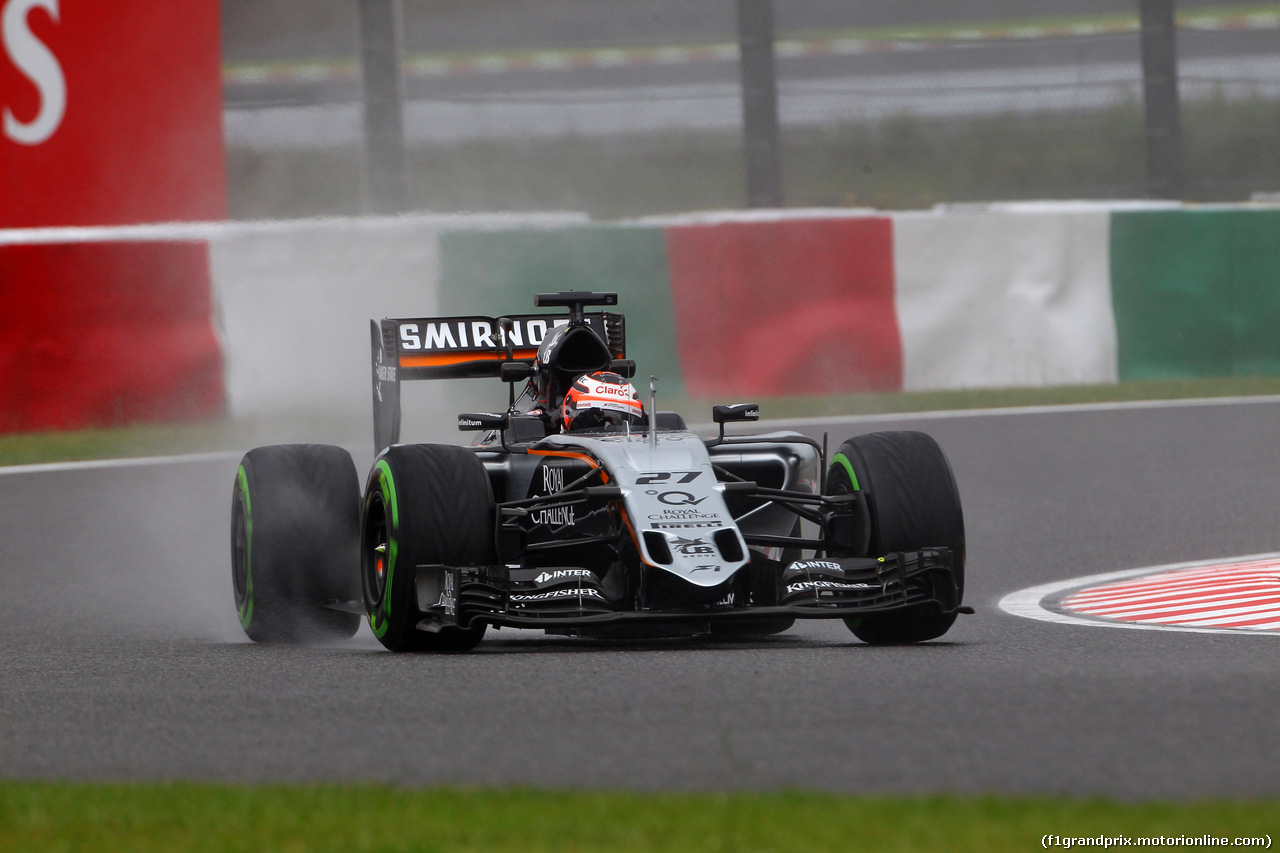 GP GIAPPONE, 25.09.2015 - Prove Libere 2, Nico Hulkenberg (GER) Sahara Force India F1 VJM08