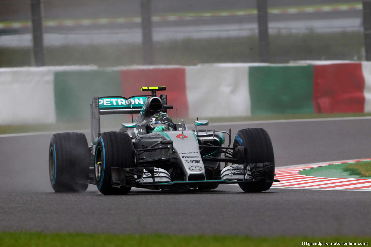 GP GIAPPONE, 25.09.2015 - Prove Libere 2, Nico Rosberg (GER) Mercedes AMG F1 W06