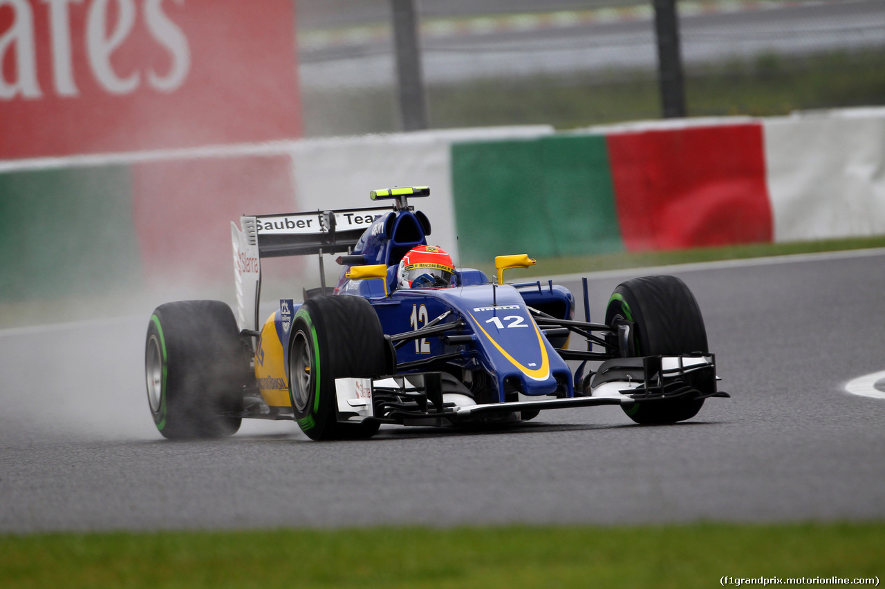 GP GIAPPONE, 25.09.2015 - Prove Libere 2, Felipe Nasr (BRA) Sauber C34