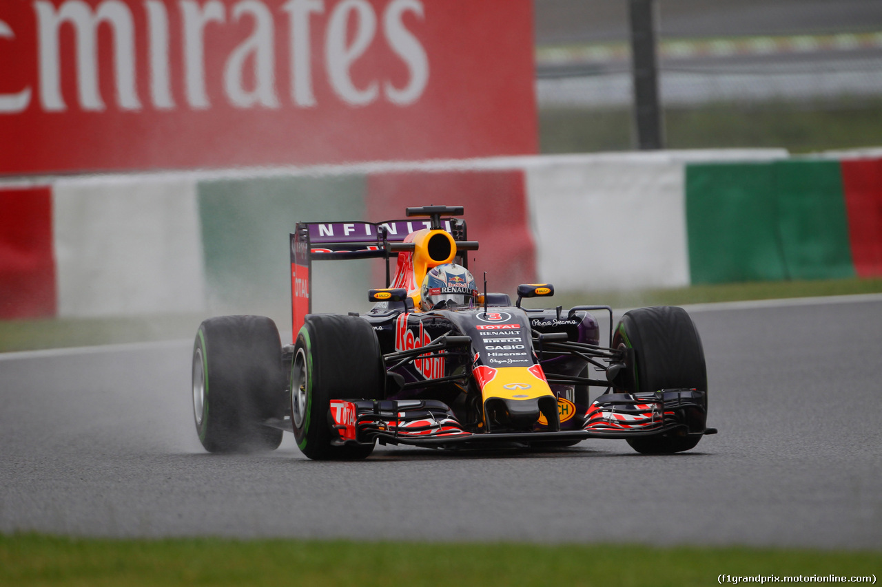 GP GIAPPONE, 25.09.2015 - Prove Libere 2, Daniel Ricciardo (AUS) Red Bull Racing RB11