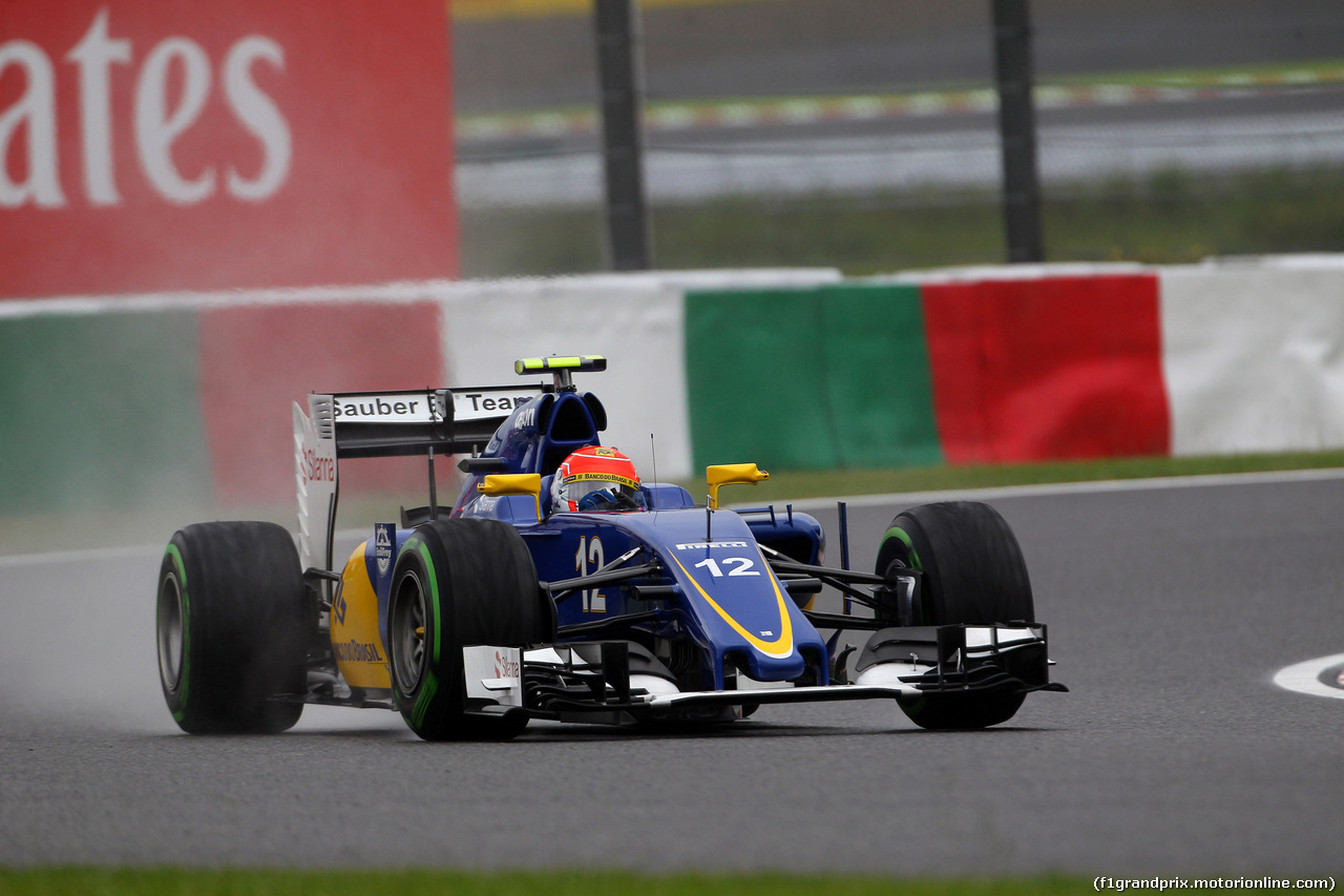 GP GIAPPONE, 25.09.2015 - Prove Libere 2, Felipe Nasr (BRA) Sauber C34