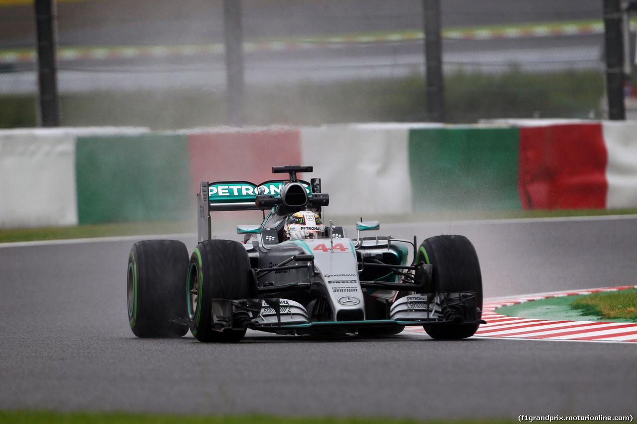 GP GIAPPONE, 25.09.2015 - Prove Libere 2, Lewis Hamilton (GBR) Mercedes AMG F1 W06