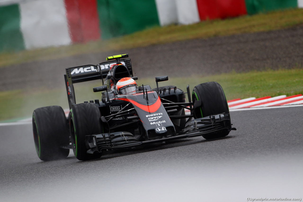 GP GIAPPONE, 25.09.2015 - Prove Libere 2, Jenson Button (GBR)  McLaren Honda MP4-30.