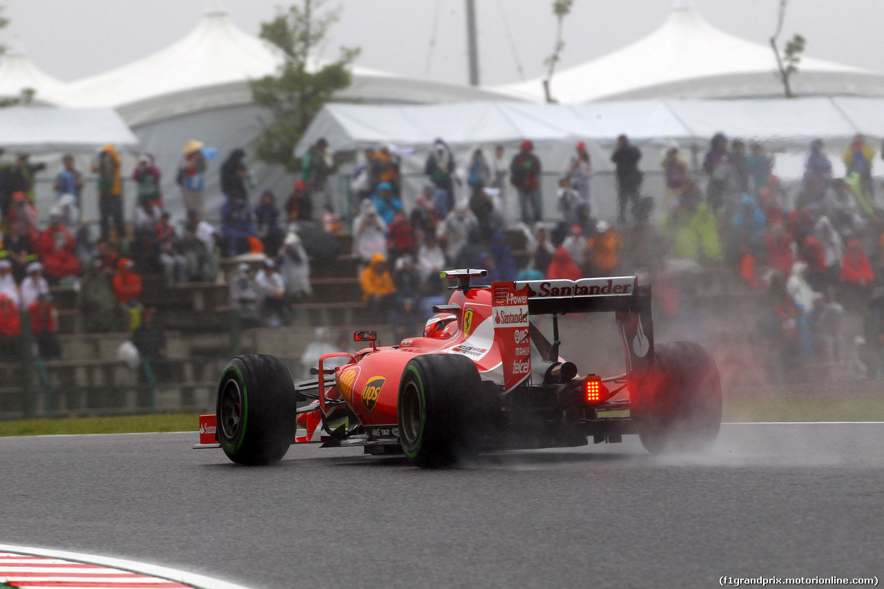 GP GIAPPONE, 25.09.2015 - Prove Libere 2, Kimi Raikkonen (FIN) Ferrari SF15-T